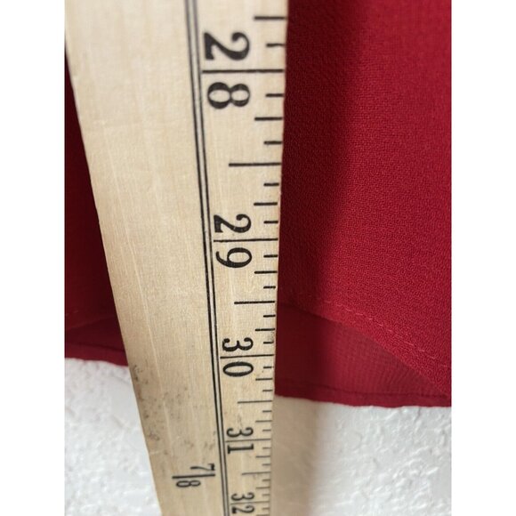 Montee Collection Womens Blouse Size 18W Red Beaded Open Overlay Top NWT - Picture 8 of 9